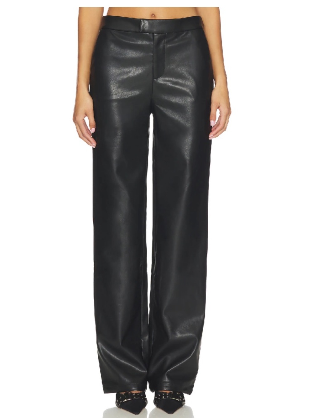 NWT Lovers and Friends X EMMA LEGER GRETA FAUX LEATHER PANTS Size XS